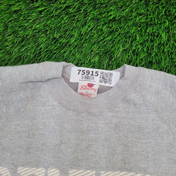 Vintage 80s Denver Raglan Sweatshirt Womens Large 19x24 Gray - Picture 12 of 13